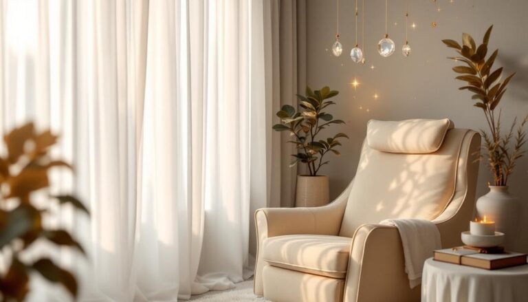 A cozy and serene setting invites introspection, perfect for addressing and transforming financial insecurities through hypnotherapy.