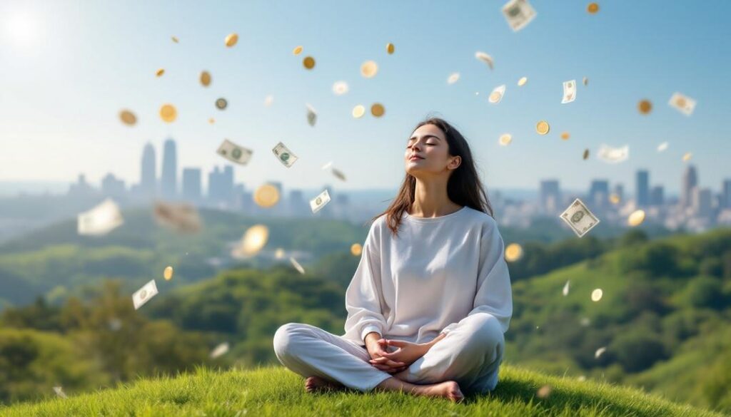 A tranquil room where the mind is reprogrammed for financial abundance.
