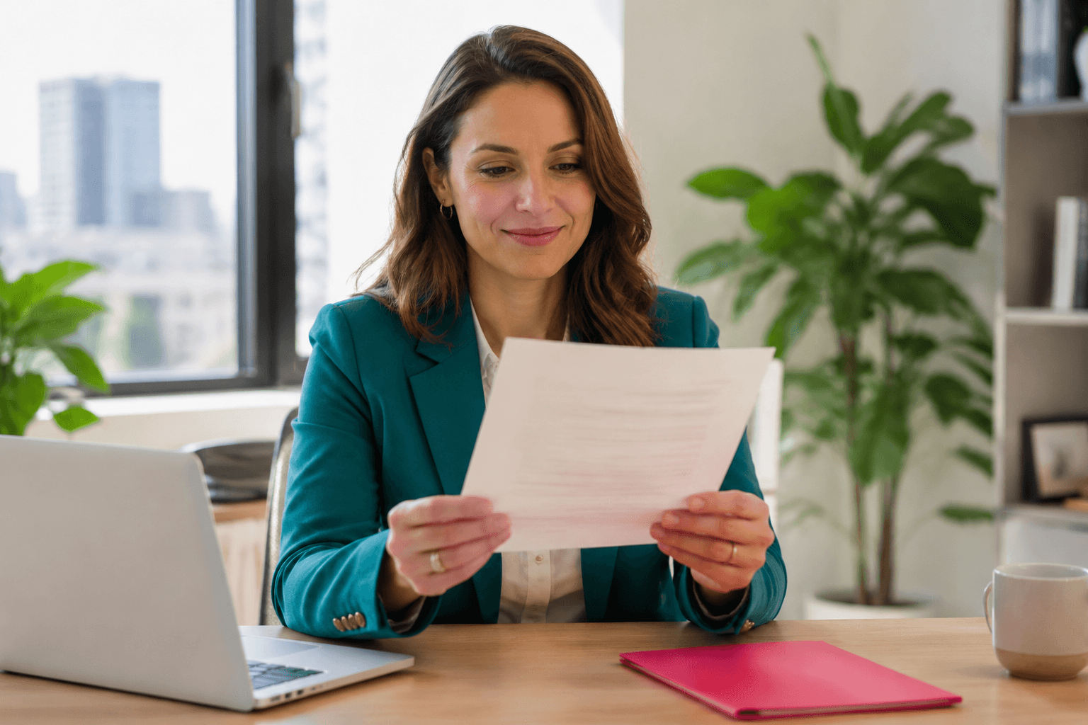 Professional reviewing documents while rebuilding confidence after career setbacks