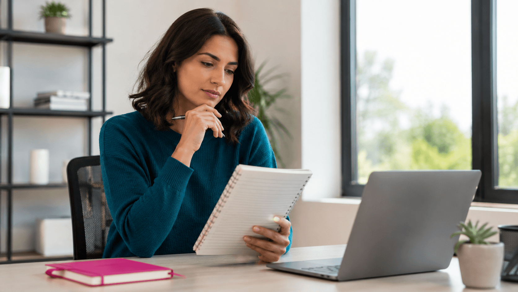 Professional reflecting while making an important decision